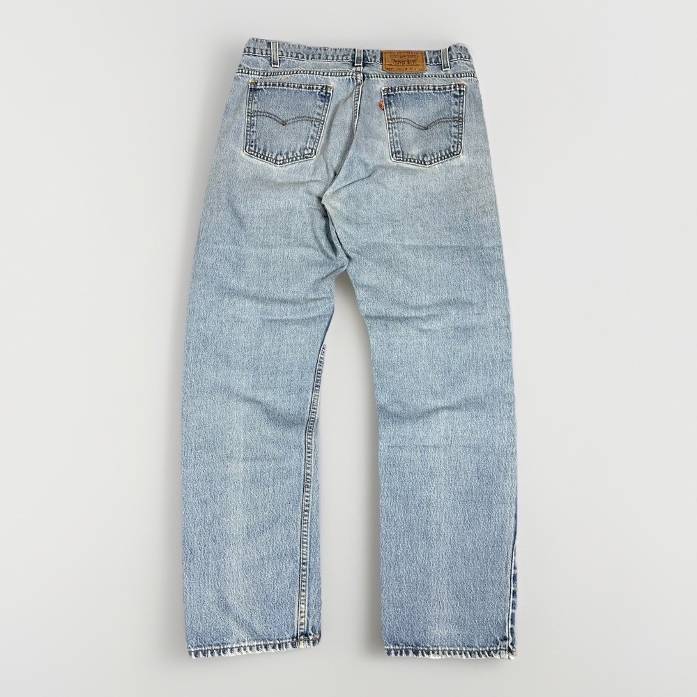 VTG 90s Levi's 505 Orange Tab 34x31 Men's Faded Blue Jeans Denim Classic Western